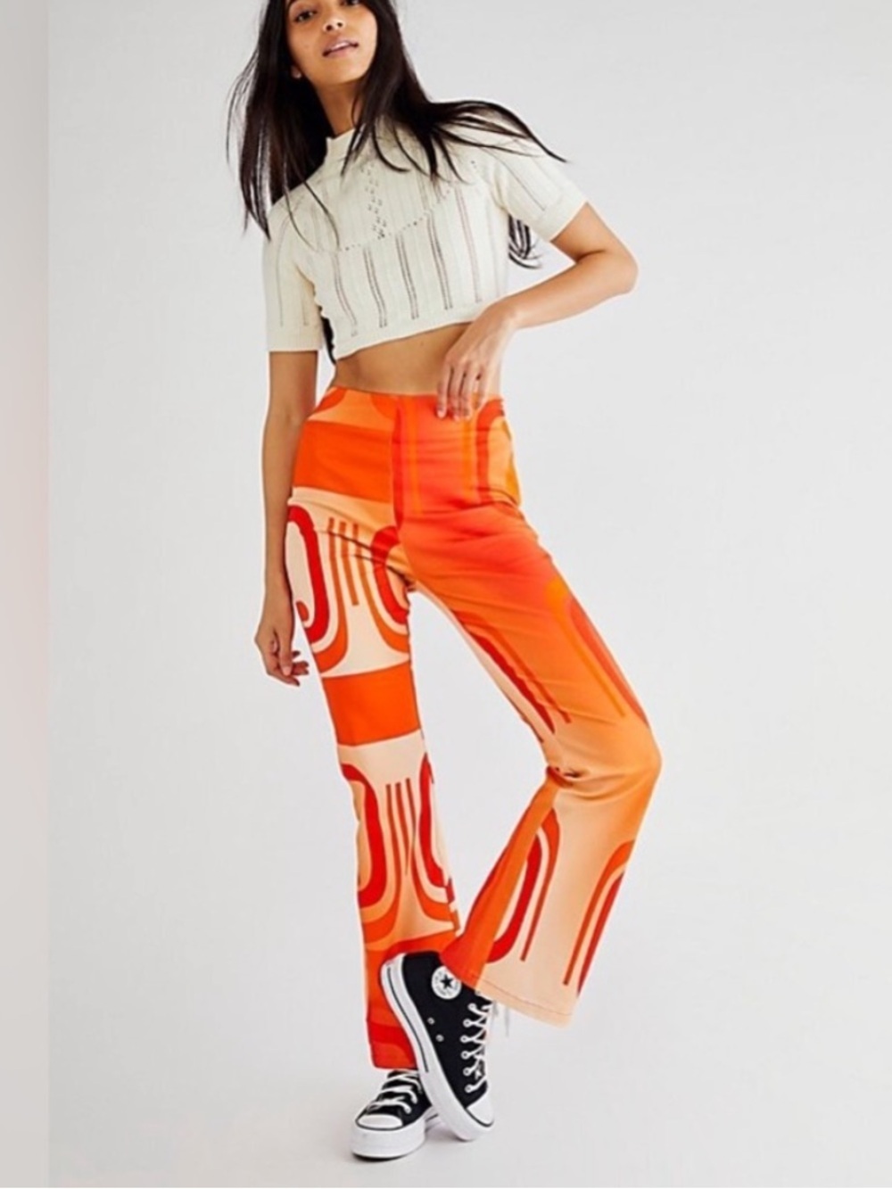 Free people x Hosbjerg ditte Paloma pants in royal red fade size small